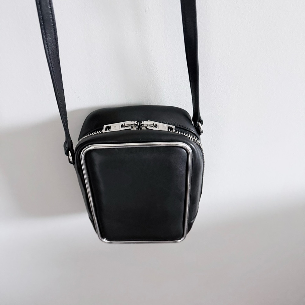 Alexander Wang Black Leather Rectangular Halo Cro… - image 6